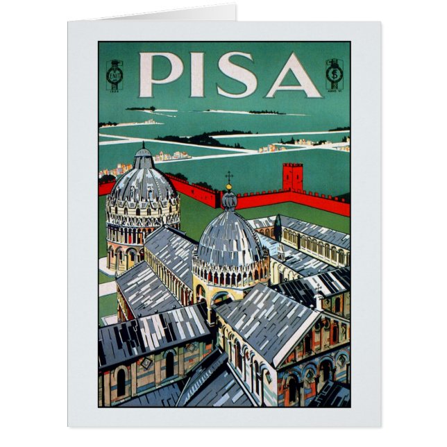 Vintage 1920s Pisa Italian travel (Front)