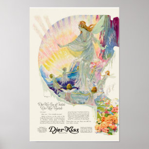 Vintage 1920's Print Ad Djer-Kiss Angel
