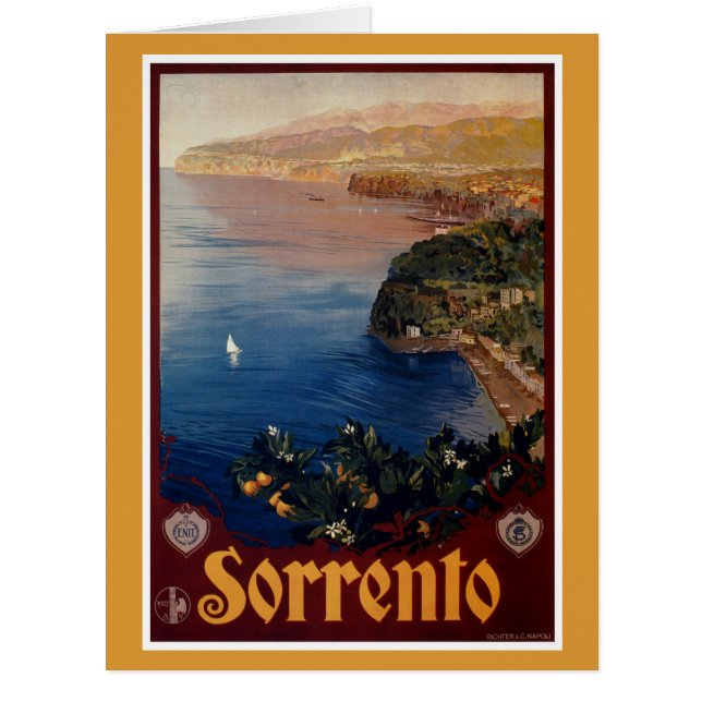 Vintage 1920s Sorrento Italian travel (Front)