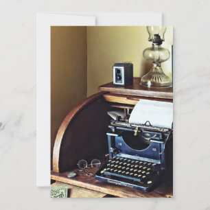 Vintage 1920s Typewriter In Home Office Card