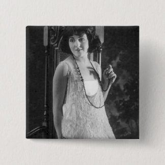 Vintage 1920s Women's Flapper Fashion 2 Inch Square Button