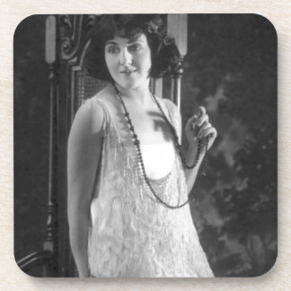 Vintage 1920s Women's Flapper Fashion Coaster