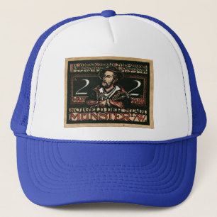 Vintage 1921 2 Mark Notgeld Banknote Trucker Hat