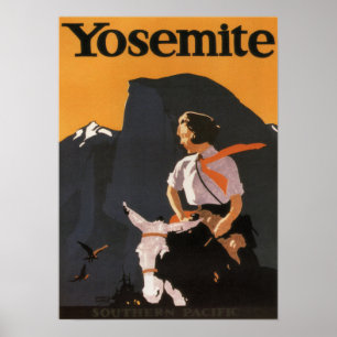 Vintage 1923 Yosemite Southern Pacific Poster