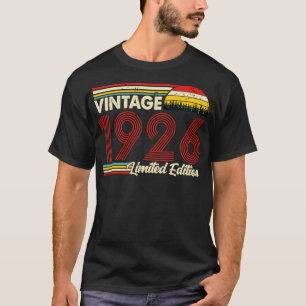 Vintage 1926 Birthday Shirt Limited Edition 1926 B