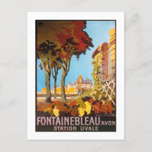 Vintage 1926 Fontainbleau Avon, Station Uvale Post