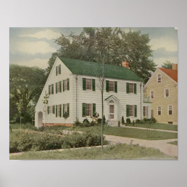 Vintage 1927 House Design 10A7 Layout Print (Front)