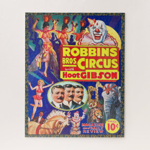 VINTAGE 1930S CIRCUS PROGRAM JIGSAW PUZZLE