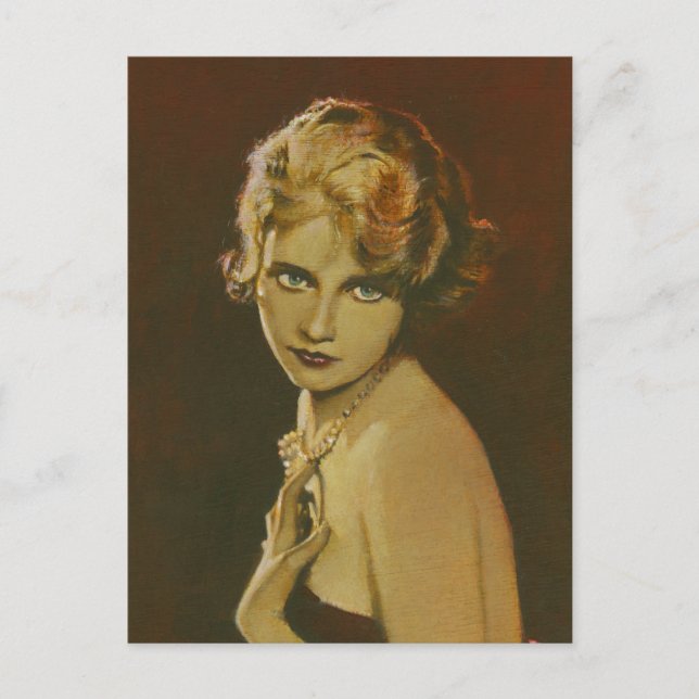 Vintage 1930's Fashion Postcard (Front)