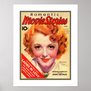 VINTAGE 1930s MOVIE MAGAZINE COVER Poster