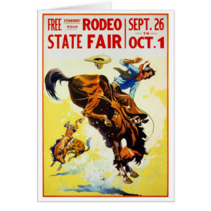 Vintage 1930s Rodeo Poster Restored