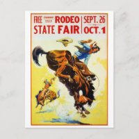 Vintage 1930s Rodeo Poster Restored
