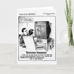 Vintage 1930's Technology Card