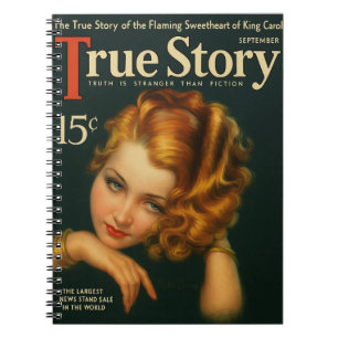 Vintage 1930s True Story Magazine Carnet de couver