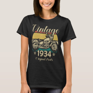 Vintage 1934 Original Parts Motorcycle Rider T-Shirt