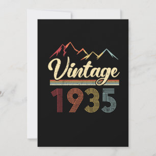 Vintage 1935 86th Birthday Retro 86 Years Old Invitation