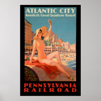 Vintage 1935 -Atlantic City Poster