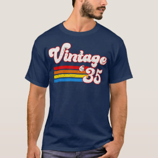 Vintage 1935 Birthday Shirt Retro 35 Birthday Shir