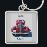 Vintage 1936 Chevrolet Keychain<br><div class="desc">Vintage automobile at classic car show.</div>
