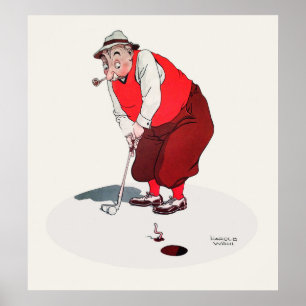 Vintage 1936 Golf Print