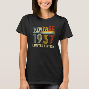 Vintage  1937 Men Women 85th Birthday Retro  1 T-Shirt