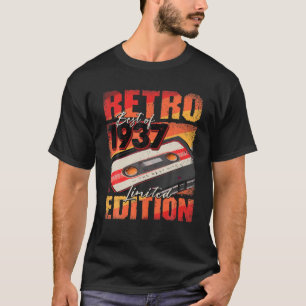 Vintage 1937 T Best Of 1937 Cassette Tape 85Th Bir T-Shirt