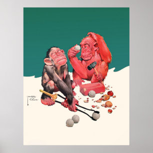 Vintage 1939 Golf Print