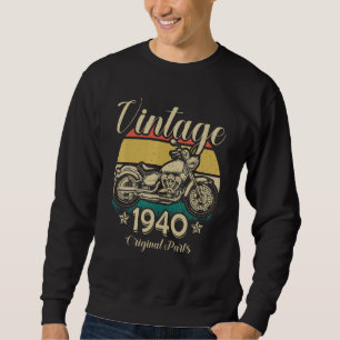 Vintage 1940 Original Parts Motorcycle Rider Sweatshirt