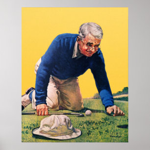 Vintage 1940's Golf Print