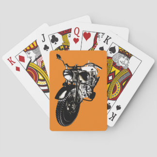 Vintage 1940s military motorcycle playing cards