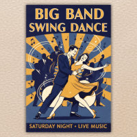 Vintage 1940s Swing Dance Poster