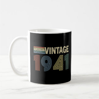 Vintage 1941 Birthday Gifts for Grandpa & Grandma Coffee Mug