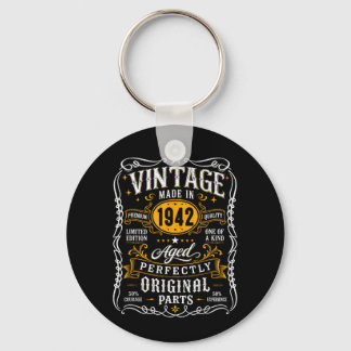 Vintage 1942 85yr 85th Birthday Gifts For Men 85 Keychain