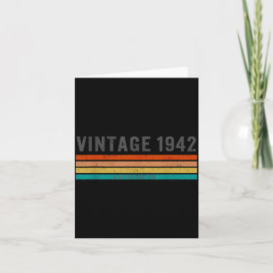 Vintage 1942 Limited Edition - 83rd Birthday Gift Card