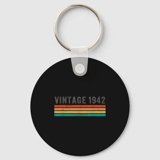 Vintage 1942 Limited Edition - 83rd Birthday Gift  Keychain (Front)