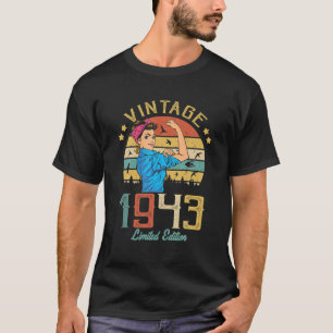 Vintage 1943 Made In 1943 79Th Birthday Women 79 Y T-Shirt
