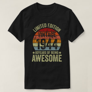 Vintage 1944 Limited Edition 80th Birthday 80 Year T-Shirt