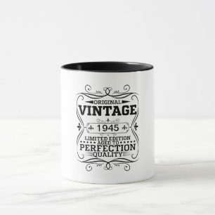 Vintage 1945 80th Birthday Aged To Perfection Mug