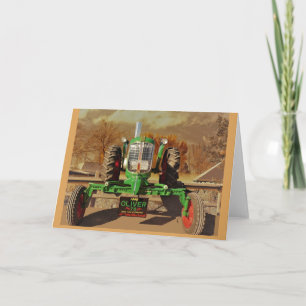 Vintage 1946 Oliver 70 Tractor Greeting Card