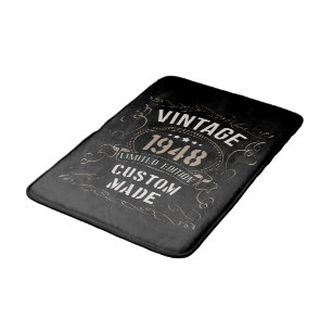 Vintage 1948 Limited Edition Custom made Bath Mat