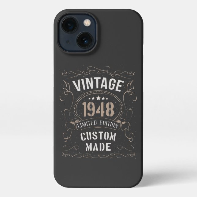 Vintage 1948 Limited Edition Custom made iPhone Case (Back)