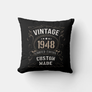 Vintage 1948 Limited Edition Custom made Throw Pillow