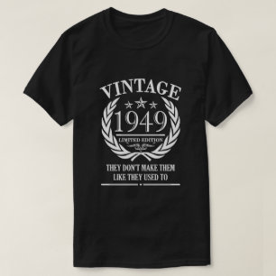 Vintage 1949 70th Birthday Party Funny Shirt