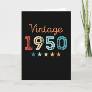 Vintage 1950 70th Birthday Retro Gift 70 year old Card