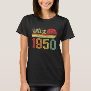 Vintage 1950 Bday 72 Years Old Funny 72nd Birthday T-Shirt