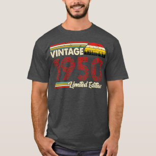 Vintage 1950 Birthday Shirt Limited Edition 1950 B