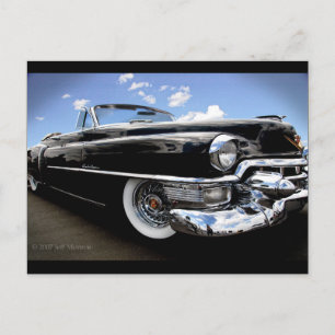 Vintage 1950 Cadillac "Rag Top" Postcard