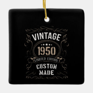 Vintage 1950 Limited Edition Custom made Ceramic Ornament