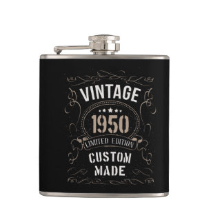 Vintage 1950 Limited Edition Custom made Hip Flask