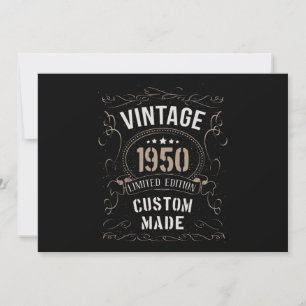 Vintage 1950 Limited Edition Custom made Invitation